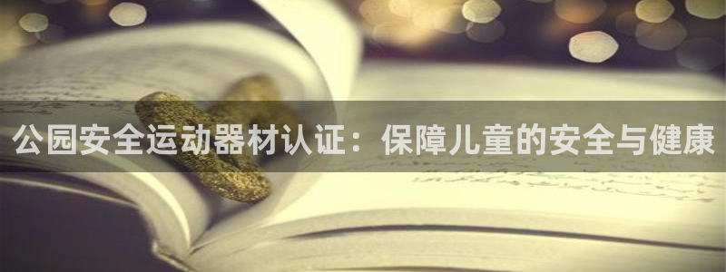 富联娱乐会员：公园安全运动器材认证：保障儿童的安全与